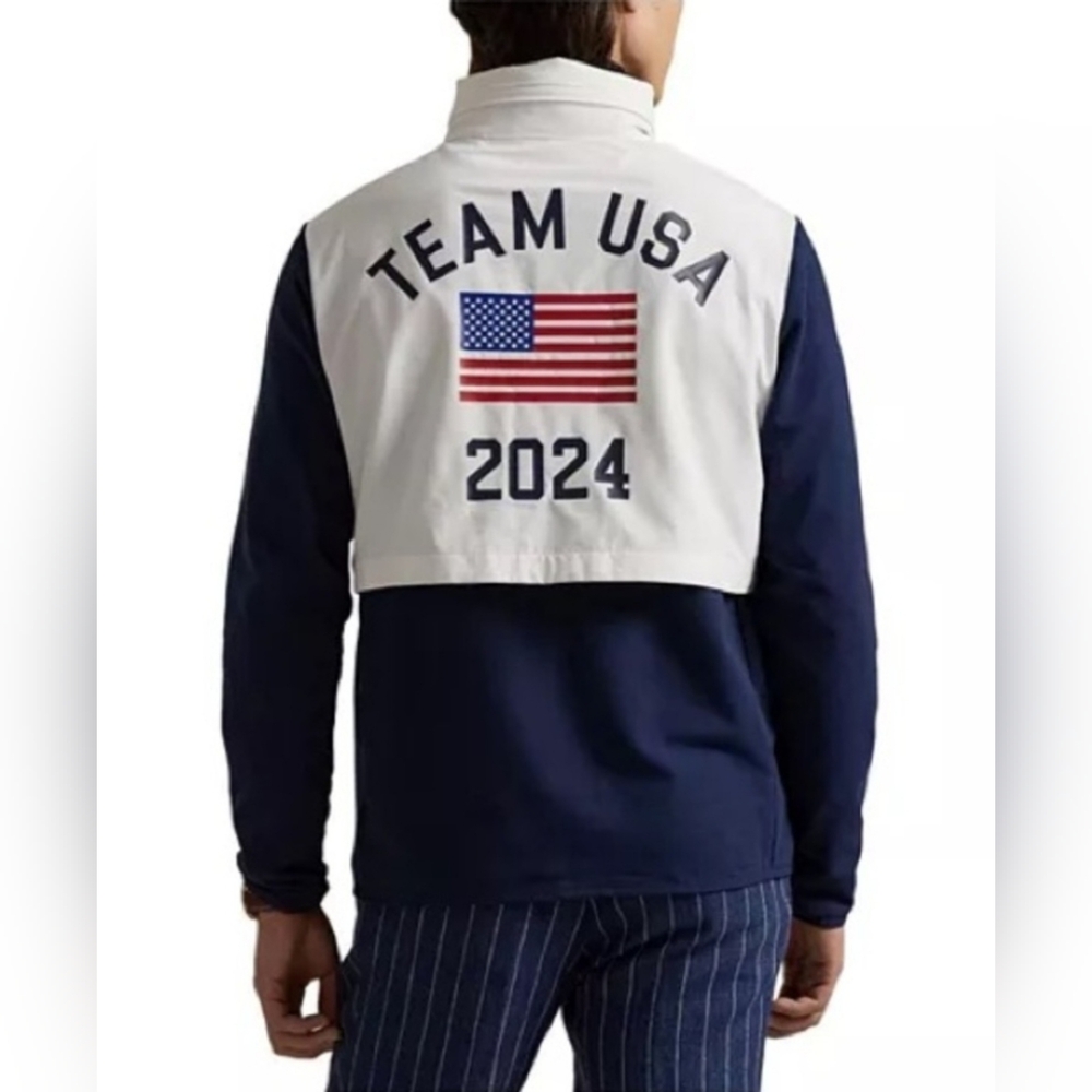 Polo Ralph Lauren White Team USA 2024 Summer Olympics Villagewear Hoodie New Med - Picture 2 of 10